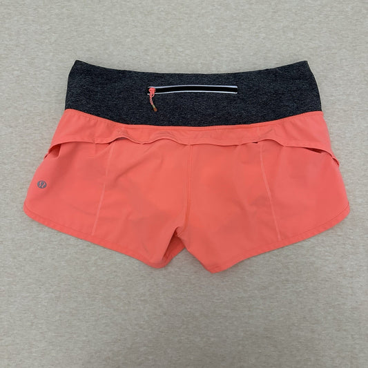 Lululemon Speed Up Shorts Women’s Size 6 Orange Lightweight Running Athletic