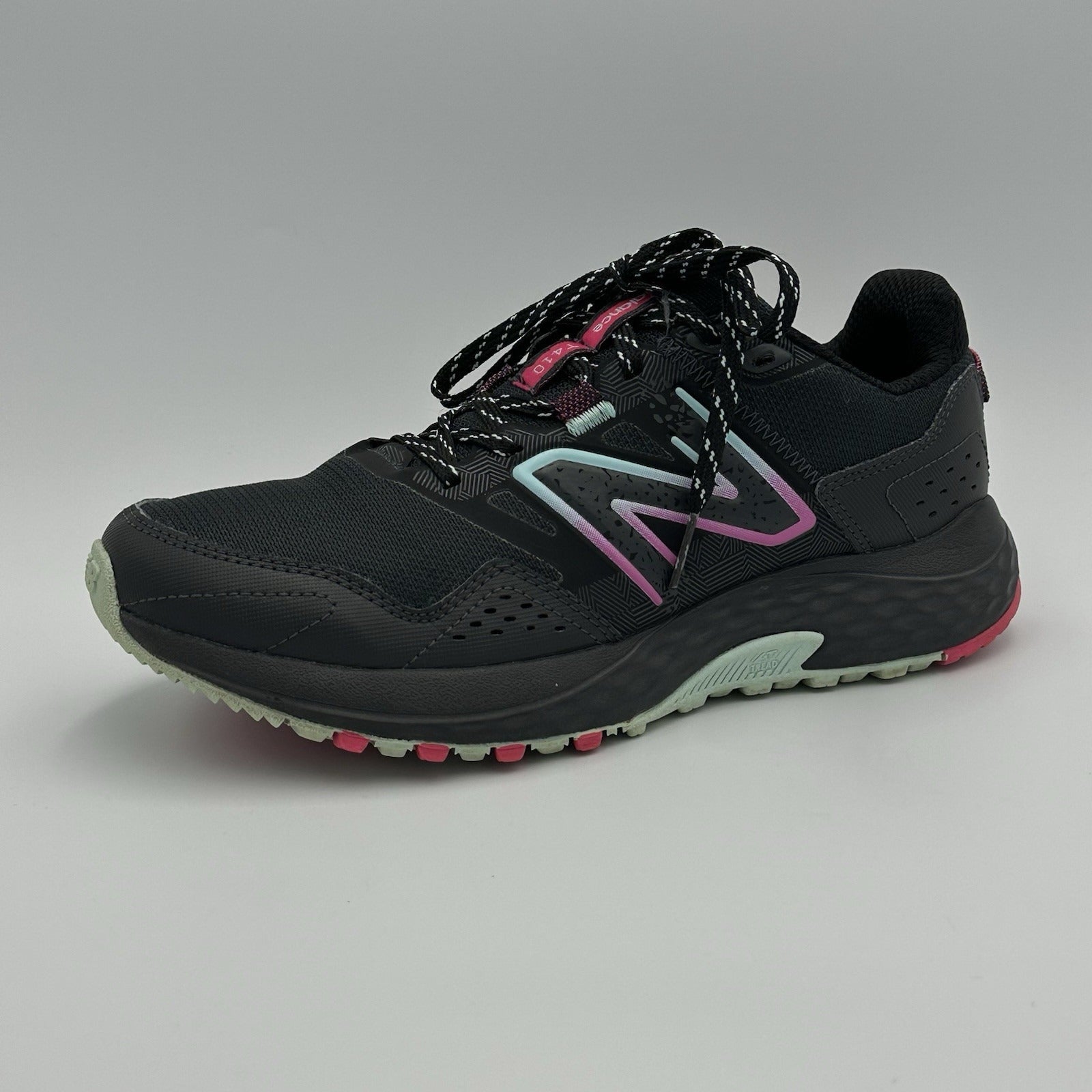 New Balance 410 V7 Sneakers Women’s Size 8 Black Trail Running Shoes WT410LC8, image 1 of 10